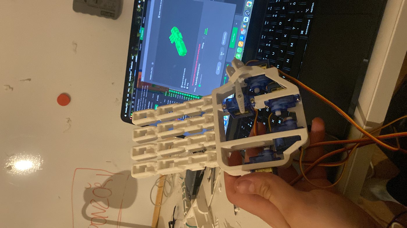3D-printed servo-driven robotic arm